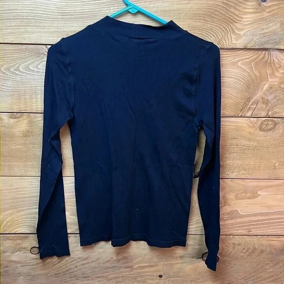 Intimately free people Women’s ‎ M/L black ribbed shirt streetwear Y2K Stretch - Picture 4 of 5
